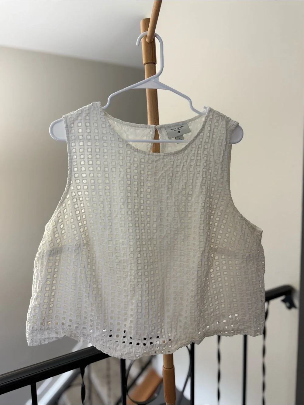 Kate Spade Sleeveless Tank Top Blouse Women’s Size 1X 100% Cotton